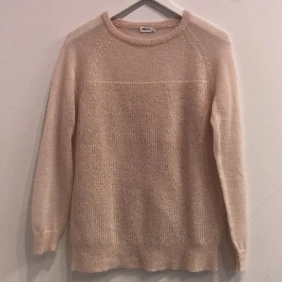 image of Filippa K Light Pink Light Mohair Rib Pullover, Women's (Size Medium)