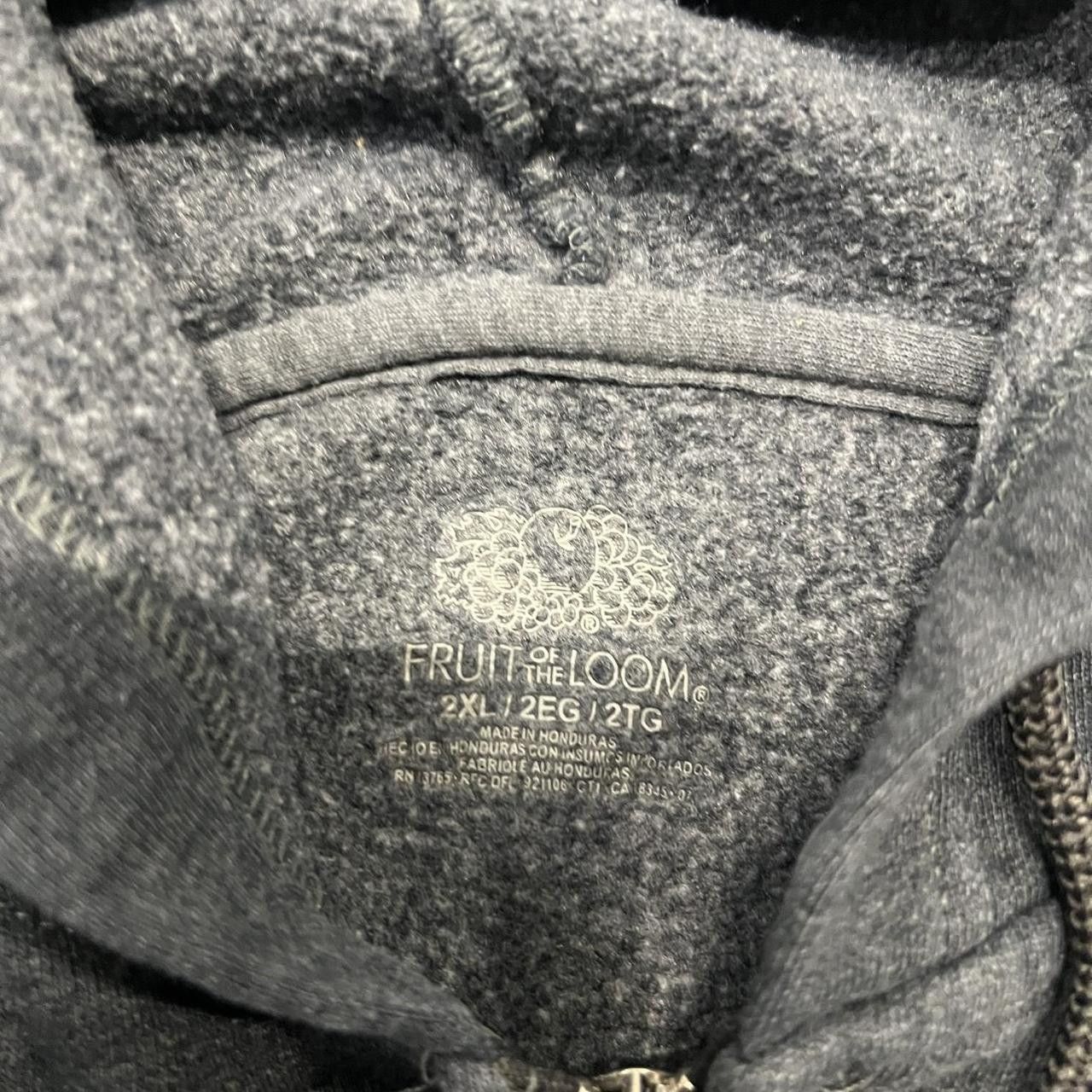 Vintage Vintage Y2K/2000s Dark Grey Essential zip up Hoodie! Size US XXL / EU 58 / 5 - 3 Thumbnail