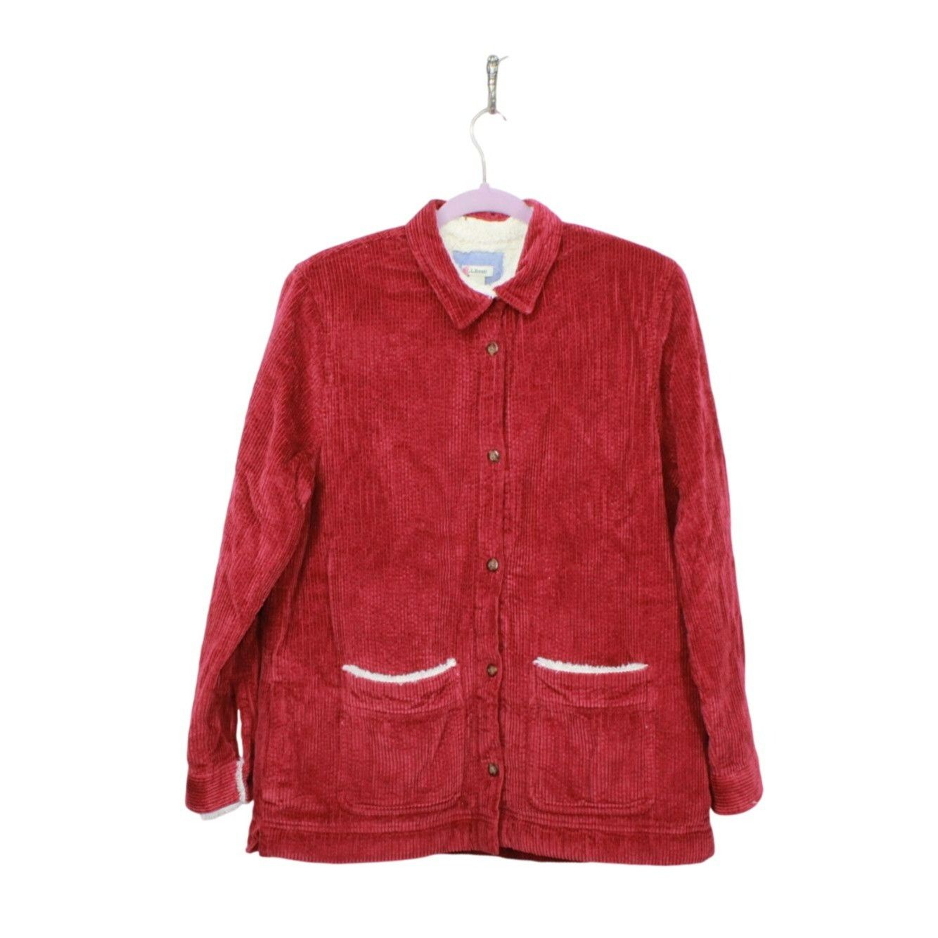 L.L. Bean LL Bean Women's Corduroy Relaxed Shirt Lined Size M / US 6-8 / IT 42-44 - 1 Thumbnail