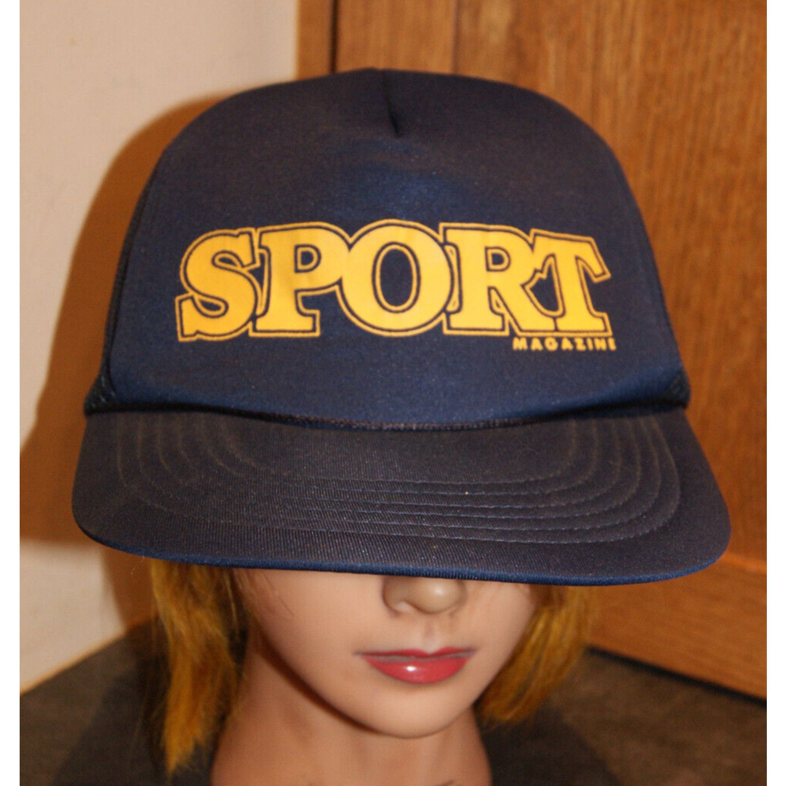 Other VTG 80s 90s SPORT MAGAZINE Mesh Snapback Trucker Cap Hat Size ONE SIZE - 2 Thumbnail