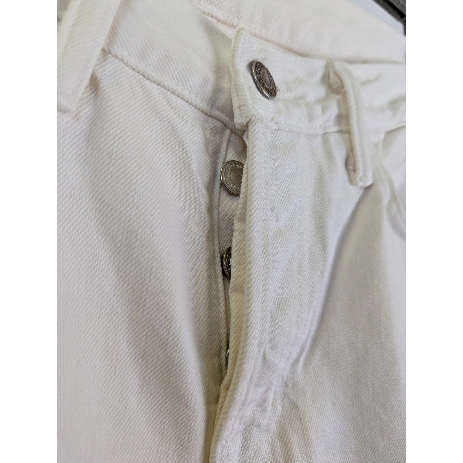 Tom Ford o1rshd1 Straight Denim Jeans in White Size US 31 - 6 Thumbnail