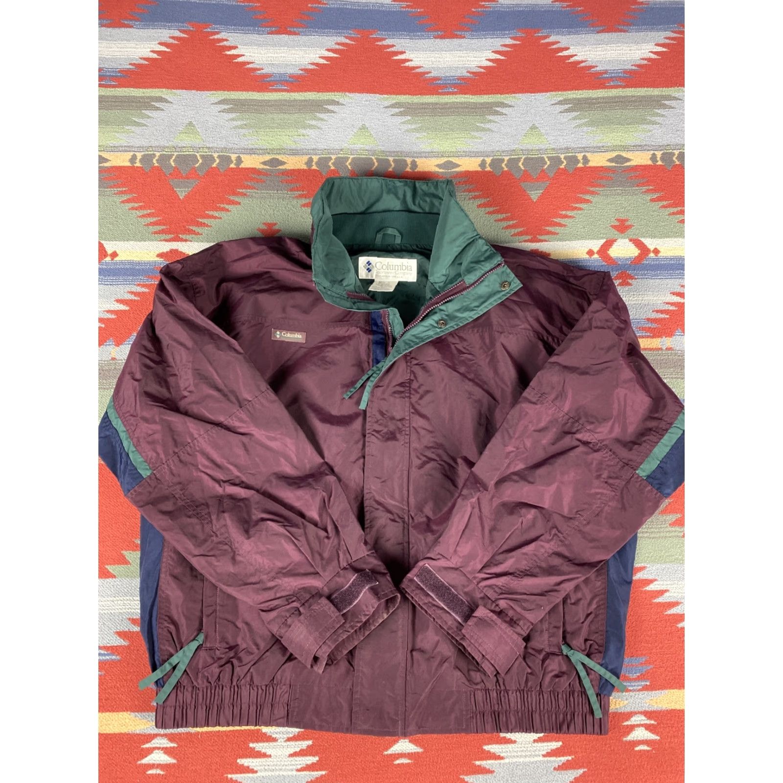 Vintage VINTAGE Columbia Sportswear Bomber Jacket Windbreaker XL Purple Mens Size US XL / EU 56 / 4 - 2 Thumbnail