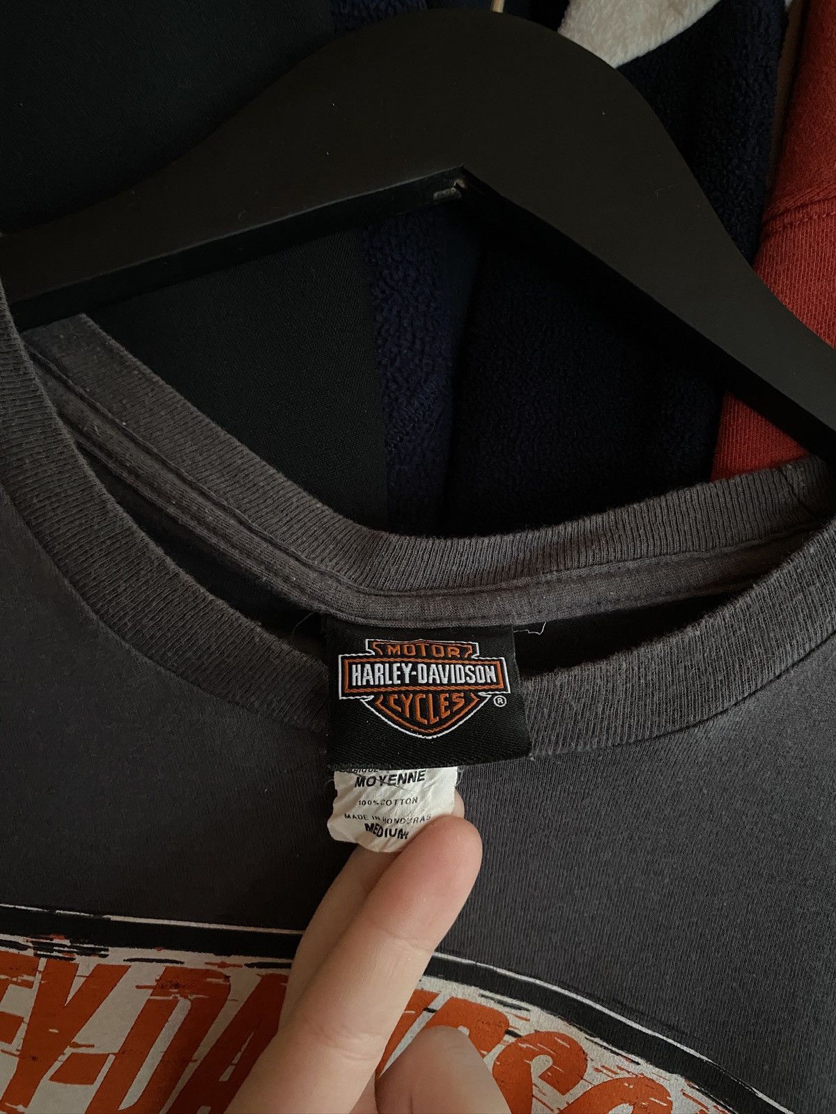 Harley Davidson VINTAGE HARLEY DAVIDSON BIG LOGO MOTO T-SHIRT Y2k Size US M / EU 48-50 / 2 - 4 Thumbnail