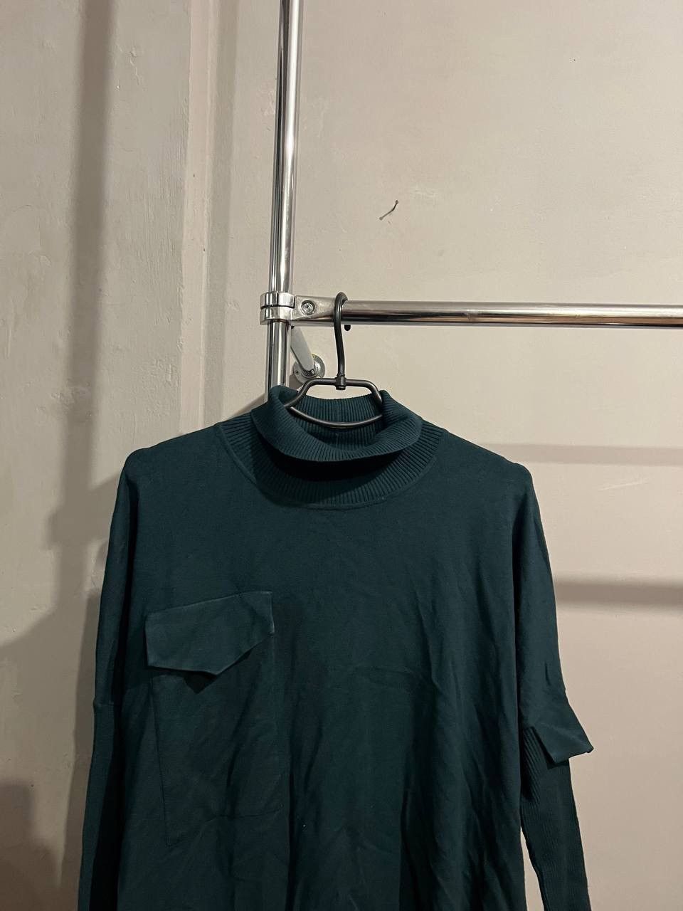 Annette Gortz ANNETTE GORTZ GREEN ASYMMETRICAL DRESS SWEATER JULPER SIZE S Size S / US 4 / IT 40 - 5 Thumbnail