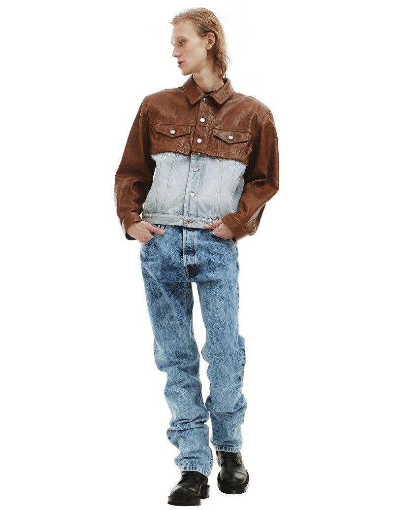 Vetements Vetements VTMNTS Convertible Leather Denim Jacket Size US M / EU 48-50 / 2 - 5 Thumbnail