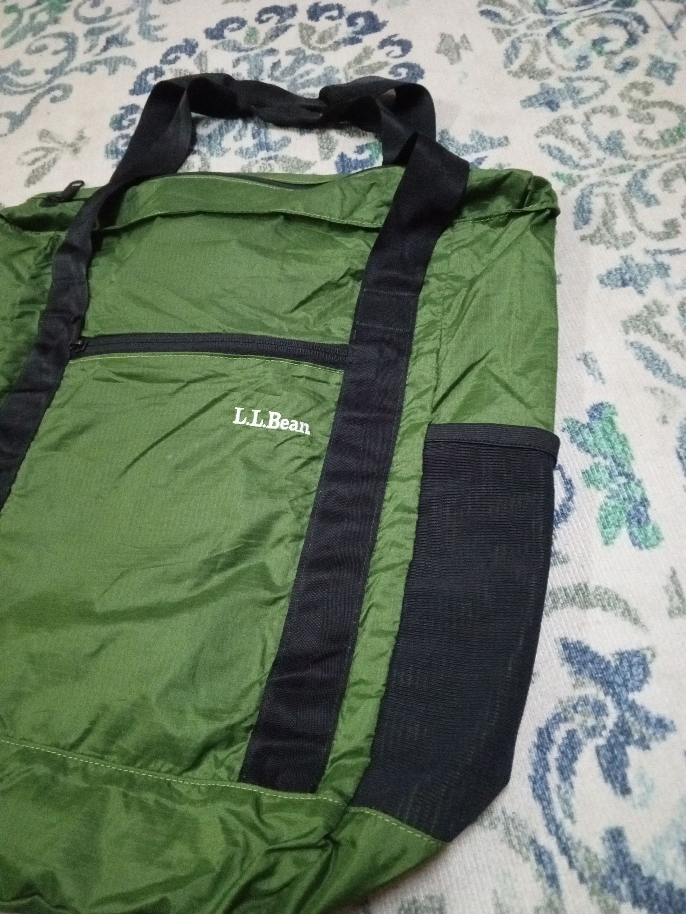 L.L. Bean L.L Bean tote bag nylon green/black Size ONE SIZE - 4 Thumbnail