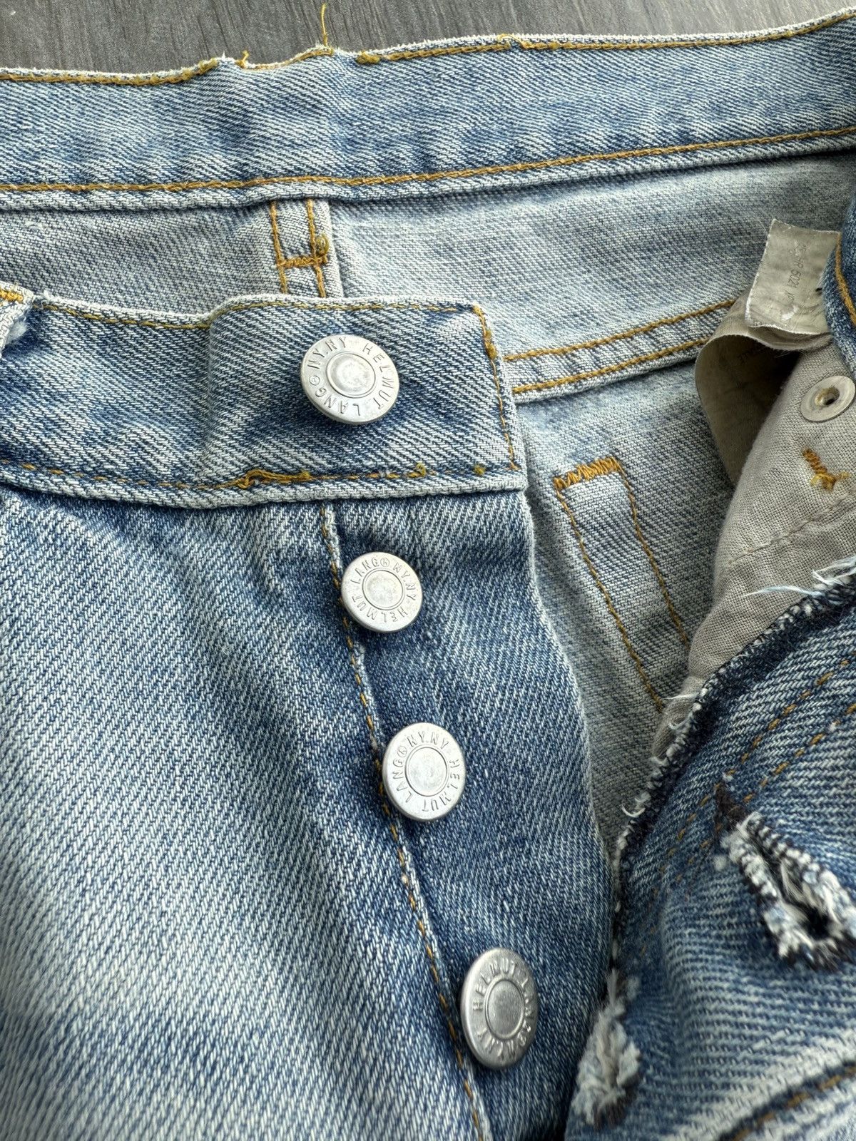 Helmut Lang Vintage 1998 HELMUT LANG "Broken Denim" Size US 28 / EU 44 - 8 Thumbnail