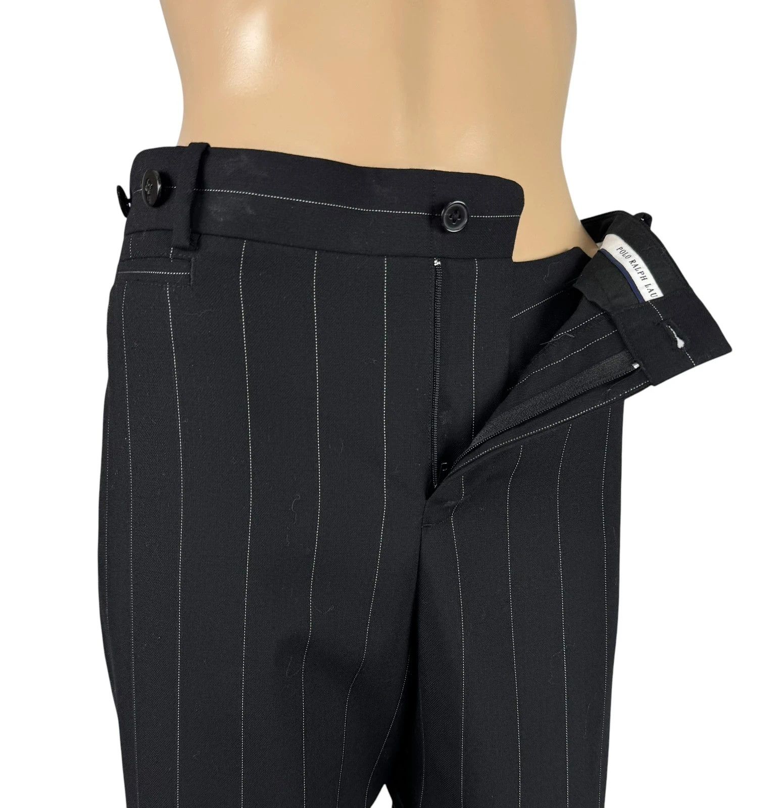 Polo Ralph Lauren Polo Ralph Lauren Striped Wool Dress Pants size 10 Size 32" / US 10 / IT 46 - 7 Thumbnail