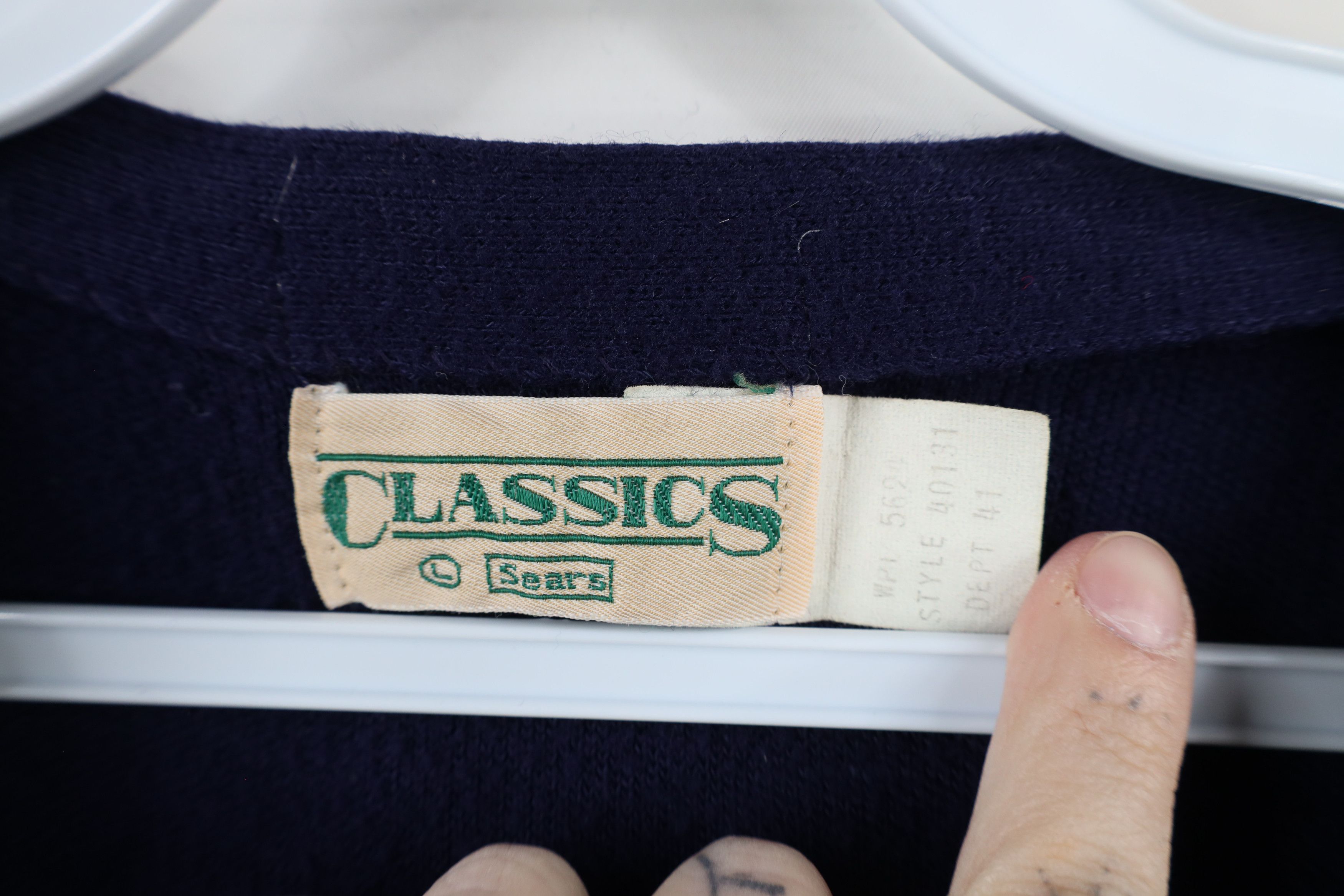 Vintage Vintage 70s Streetwear Blank Knit Cardigan Sweater Vest USA Size US L / EU 52-54 / 3 - 5 Thumbnail