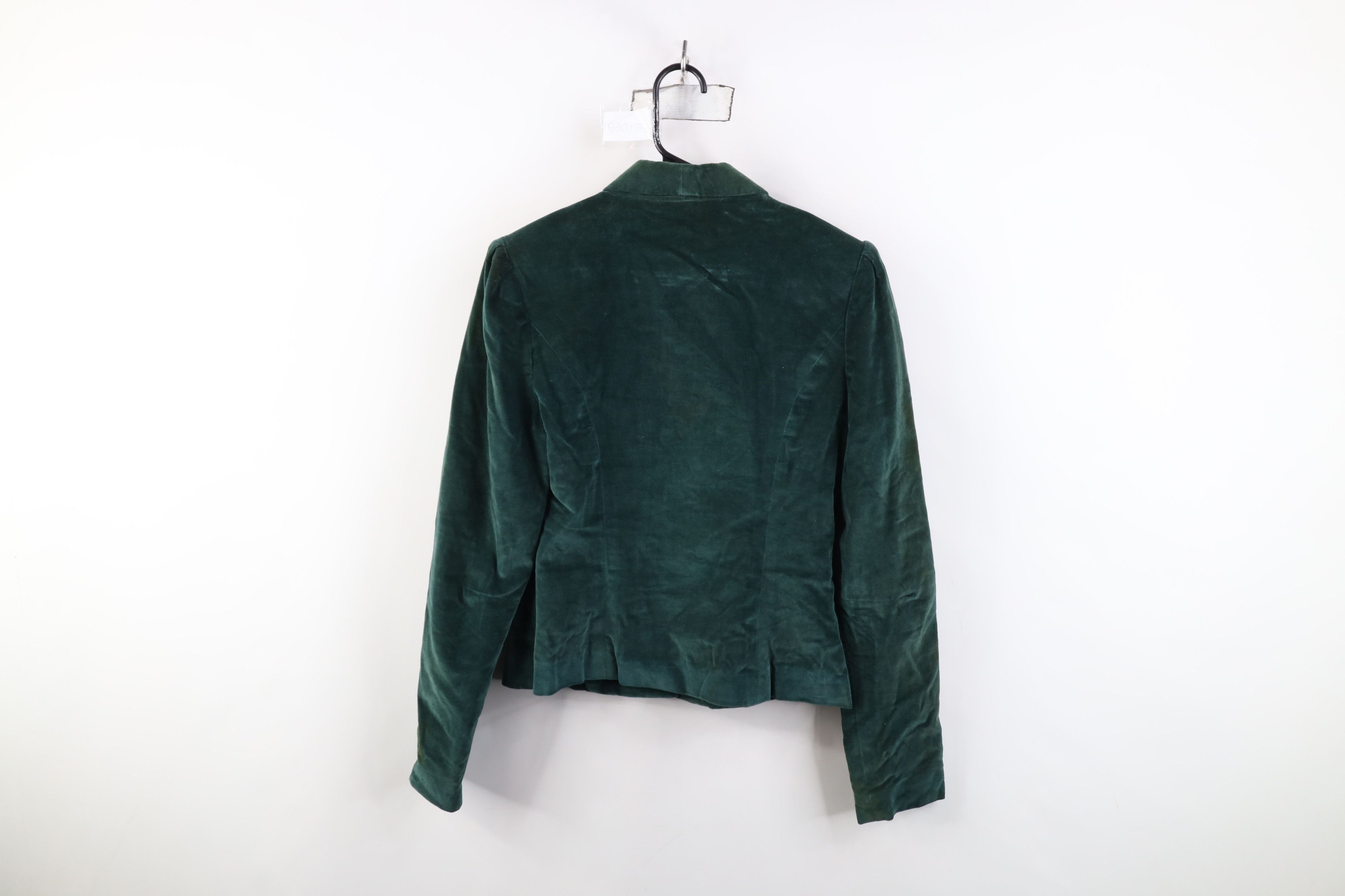Vintage Vintage 50s 60s Streetwear Velour Blazer Jacket Green USA Size M / US 6-8 / IT 42-44 - 11 Thumbnail