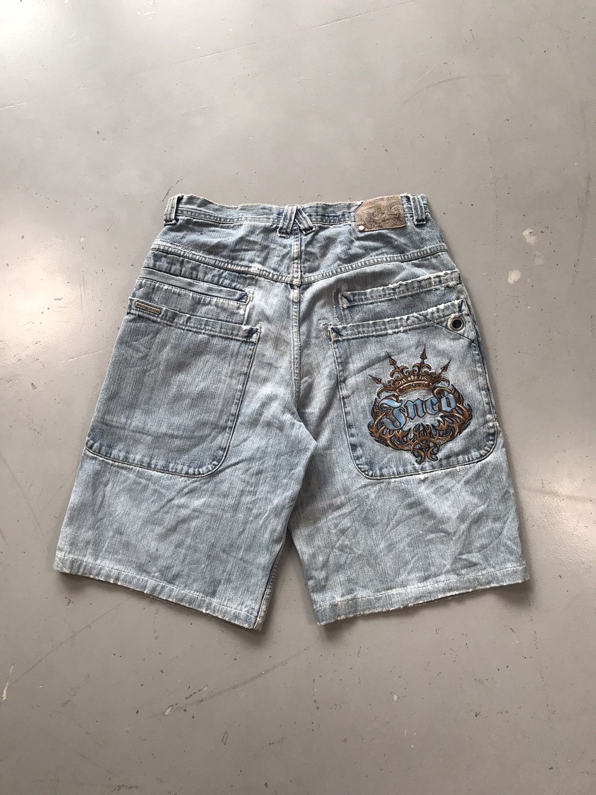 JNCO × Southpole × Vintage Vintage Jnco crown 👑 SpellOut embroidered carpenter jort Size US 34 / EU 50 - 1 Thumbnail