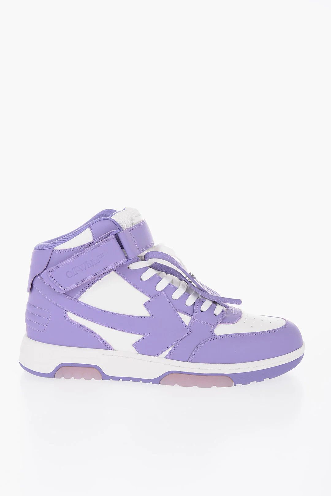 Off-White og1mm0426 Leather Lace-Up Sneakers in Purple Size US 10 / EU 43 - 1 Thumbnail
