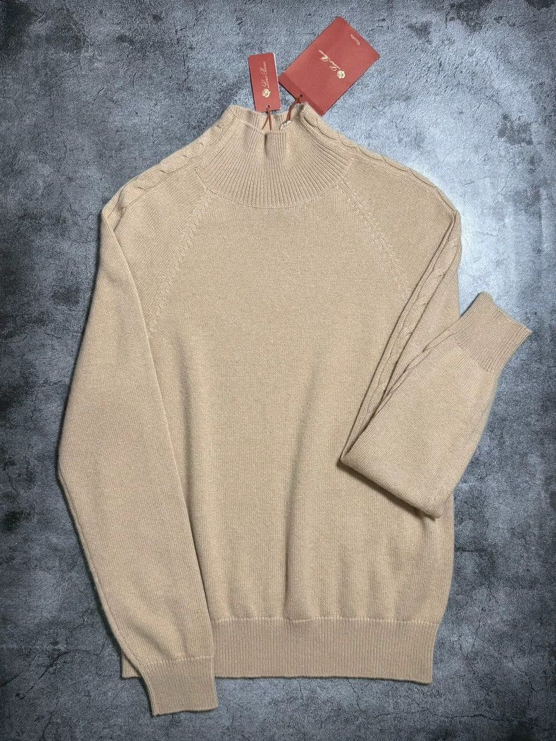 Loro Piana Loro Piana Women's High-Neck Vicuna Sweater Size US L / EU 52-54 / 3 - 3 Thumbnail
