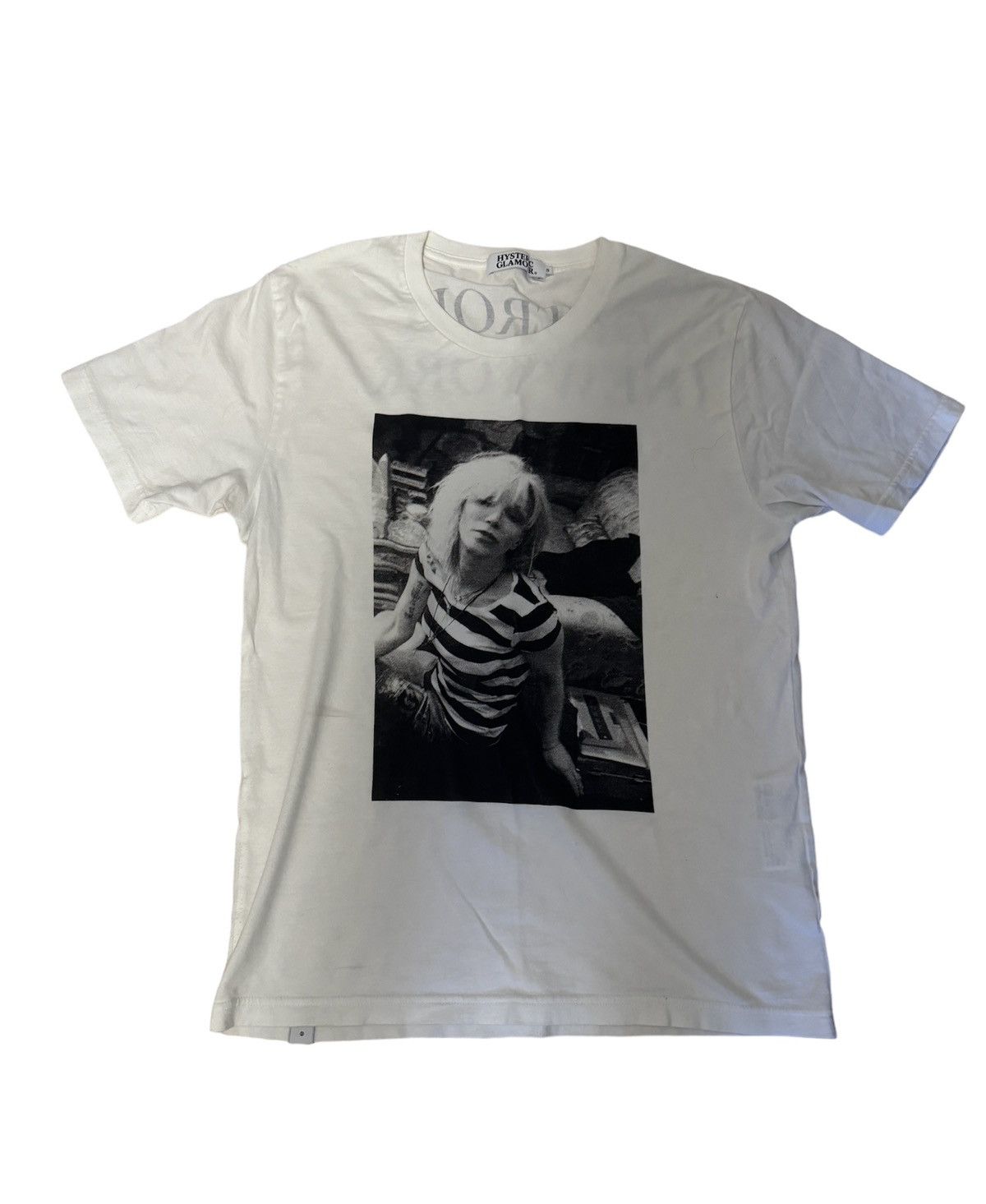 image of Hysteric Glamour “Courtney Detroit” T-Shirt in White, Men's (Size Small)