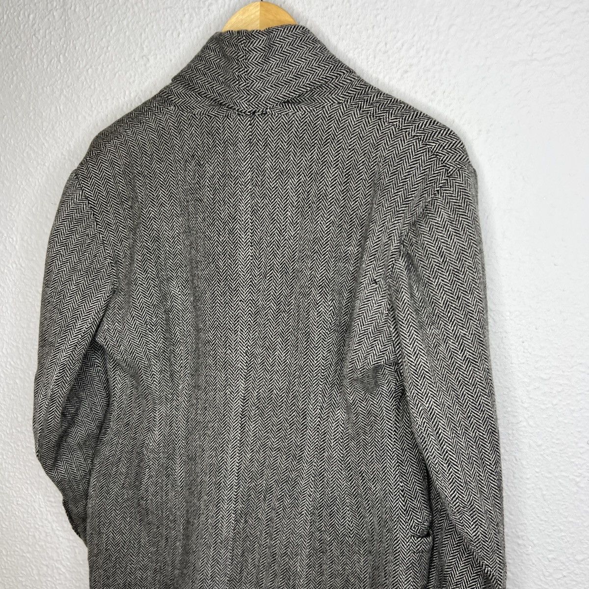 Jil Sander Vintage Jil Sander Pea Coat Jacket Long Blazer Wool Gray Size M / US 6-8 / IT 42-44 - 8 Thumbnail