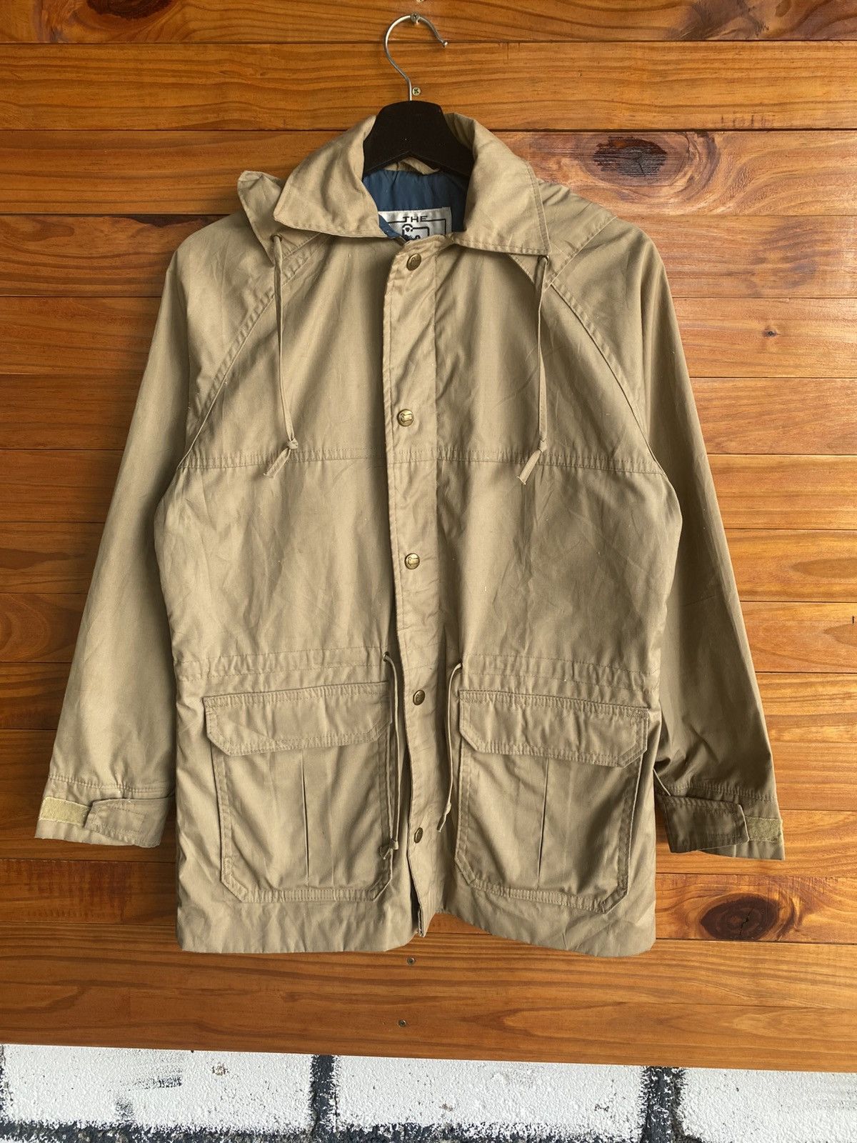 Woolrich Woolen Mills Vintage Woolrich Tan Field Jacket with Hood Classic American Size US S / EU 44-46 / 1 - 3 Thumbnail
