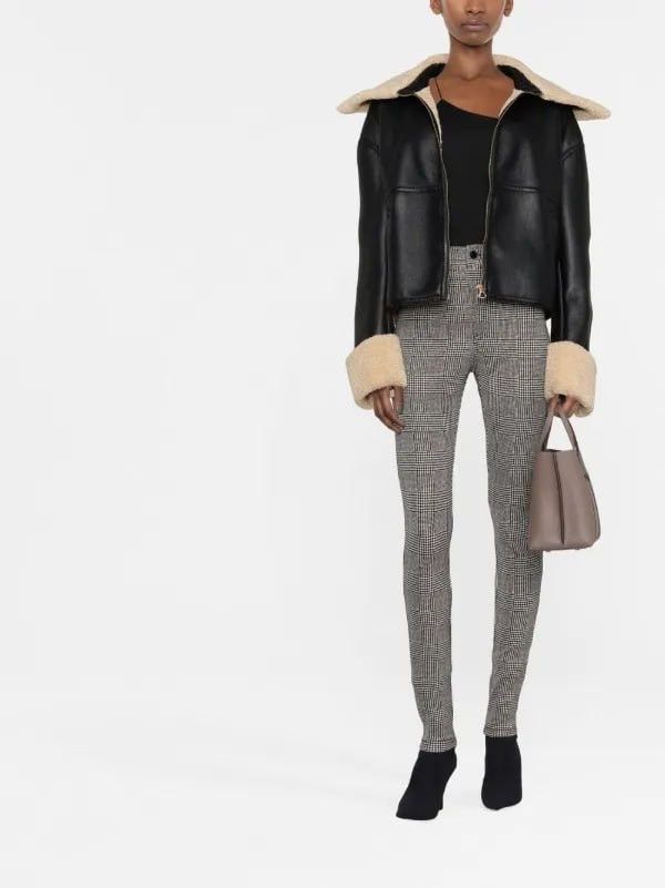 Yves Saint Laurent Saint Laurent check Skinny Jersey Leggings Trousers pants Size 30" / US 8 / IT 44 - 5 Thumbnail
