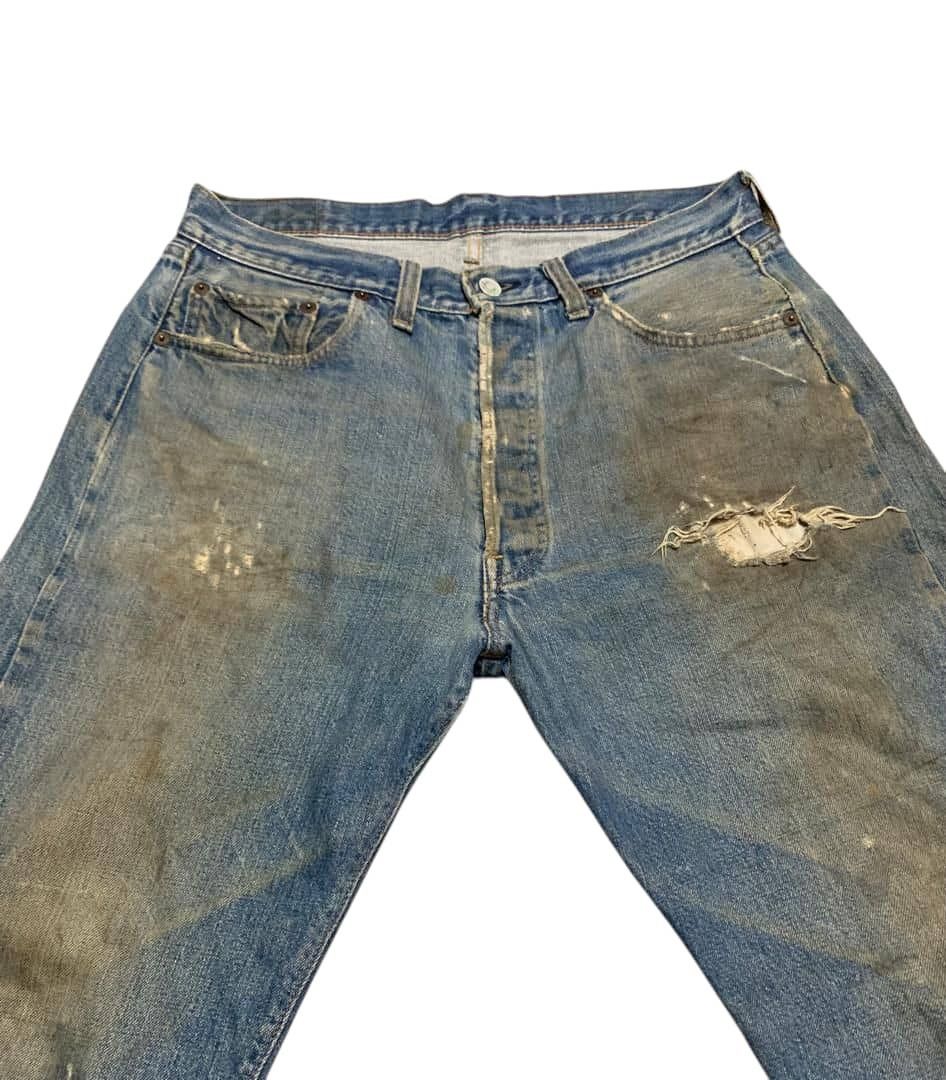 Levi's Vintage 60s Levis 501 Rindem Button #6 Selvedge Jeans Size US 32 / EU 48 - 7 Thumbnail
