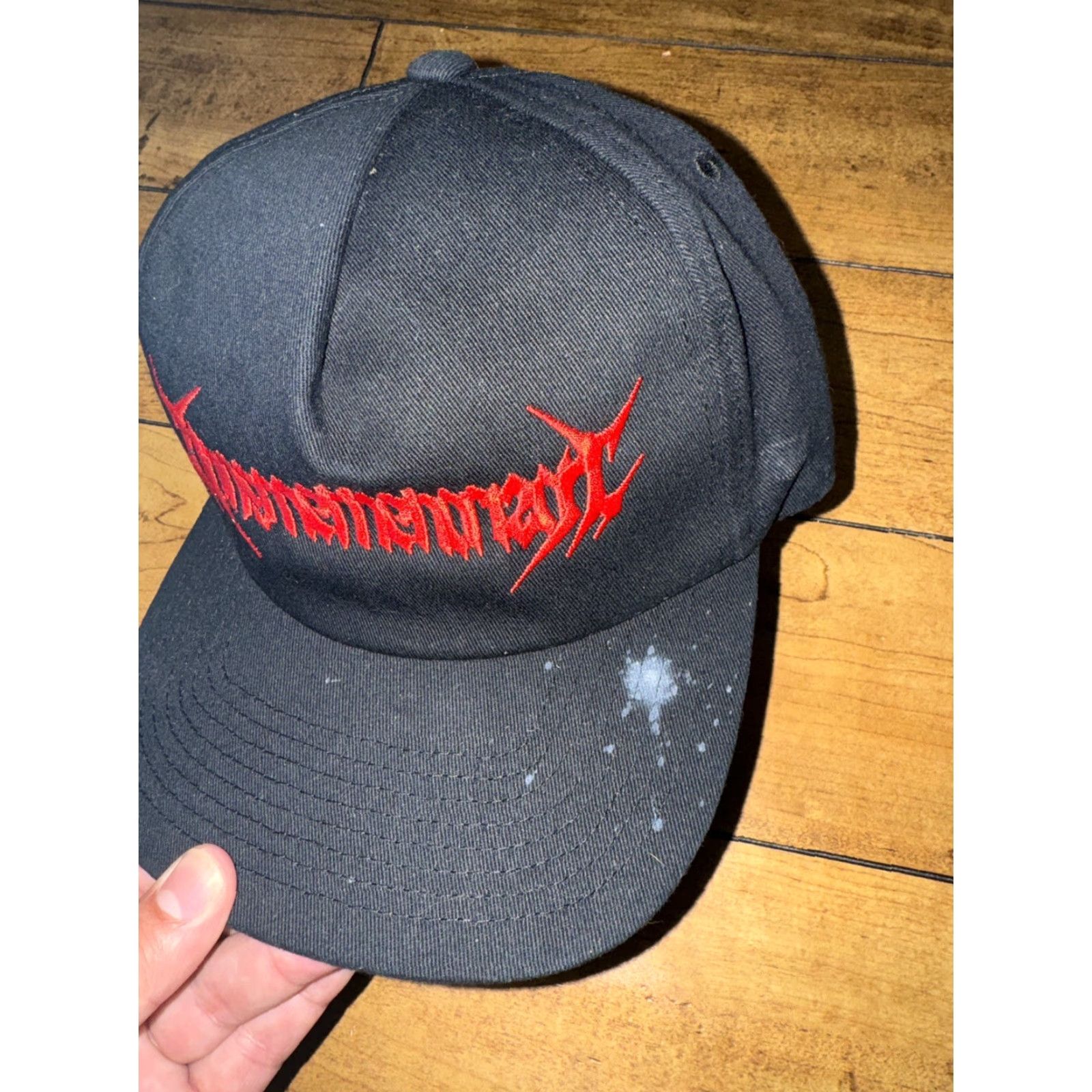 Vintage Burn Down Eden Hat Black SnapBack Adjustable Men One Size Metal Cap Size ONE SIZE - 2 Thumbnail