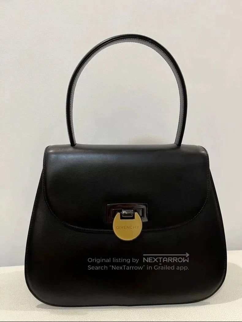 Givenchy Givenchy Vintage Black Gold Flip Lock Bag. Size ONE SIZE - 8 Thumbnail