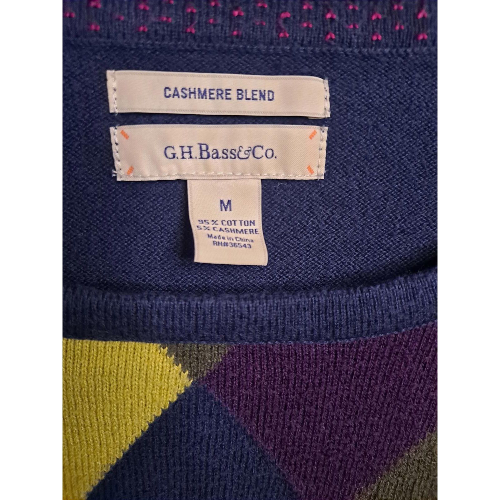 G.H. Bass & Co. GH Bass & Co Blue Colorful Argyle Sweater Size Medium Size US M / EU 48-50 / 2 - 4 Thumbnail