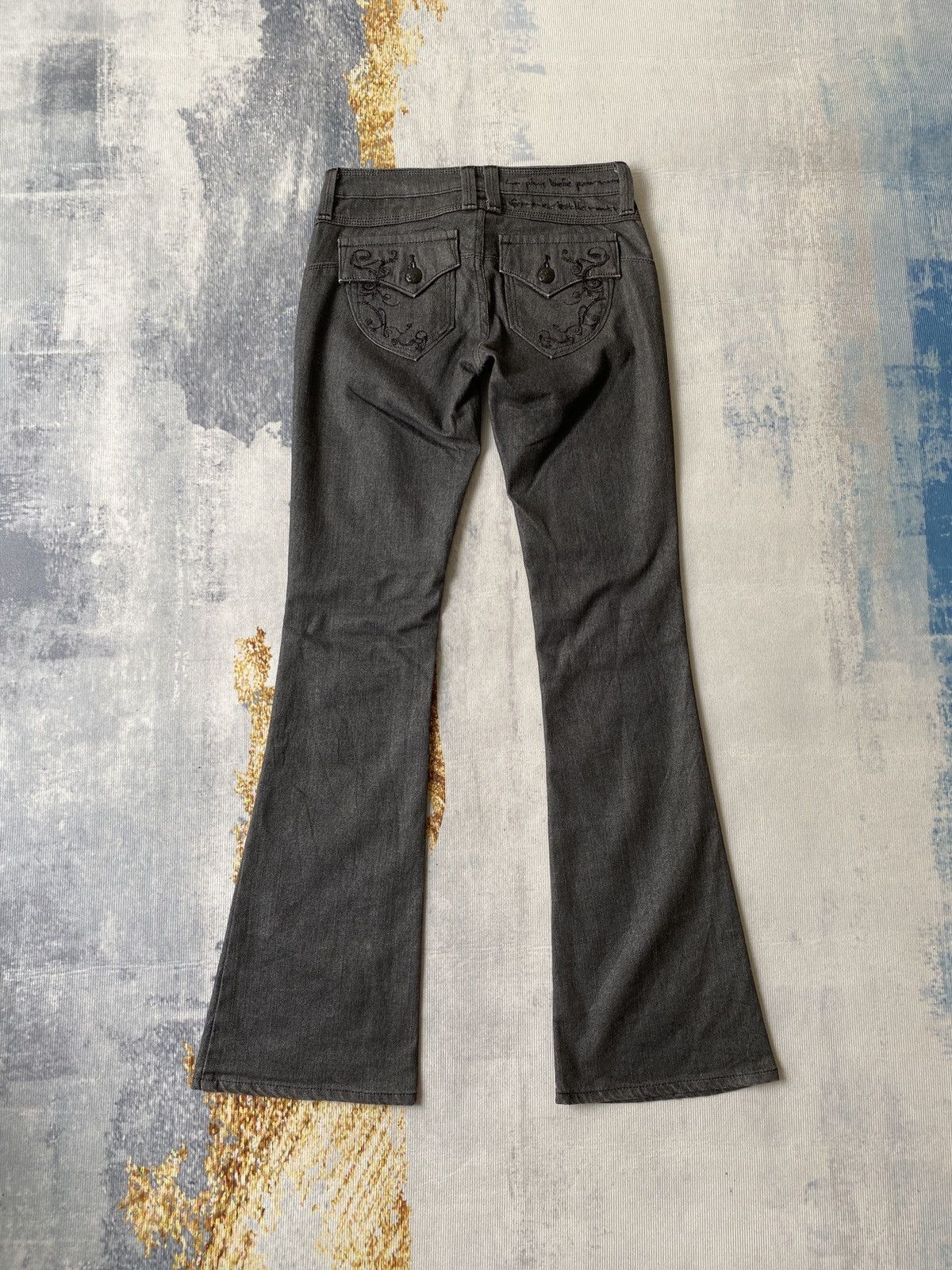 Edwin × If Six Was Nine × Japanese Brand Vienus Jeans Something By Edwin Low Rise Flare Jeans Size 26" / US 2 / IT 38 - 7 Thumbnail