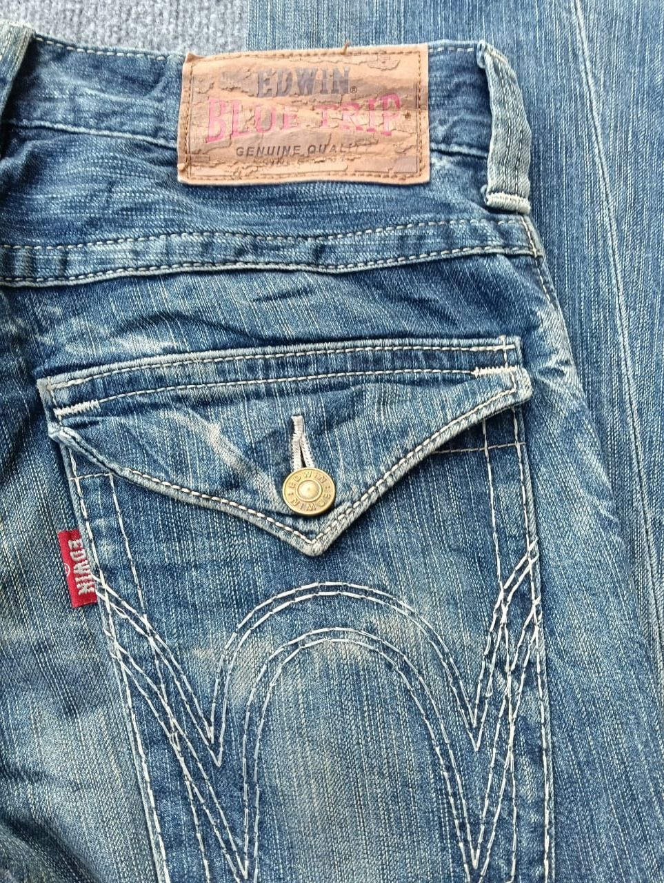 Edwin EDWIN Blue Trip Faded Wash Flare Bootcut Denim Jeans. Size US 32 / EU 48 - 11 Thumbnail
