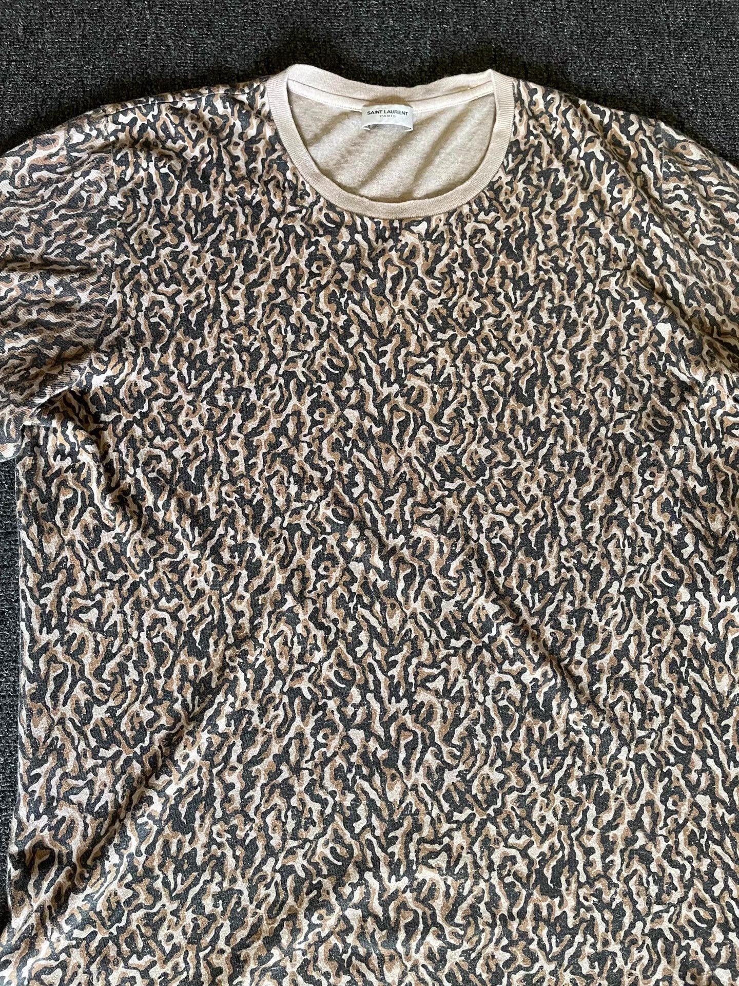 Saint Laurent Paris Saint Laurent YSL leopard print short-sleeve T-shirt Size US M / EU 48-50 / 2 - 2 Thumbnail