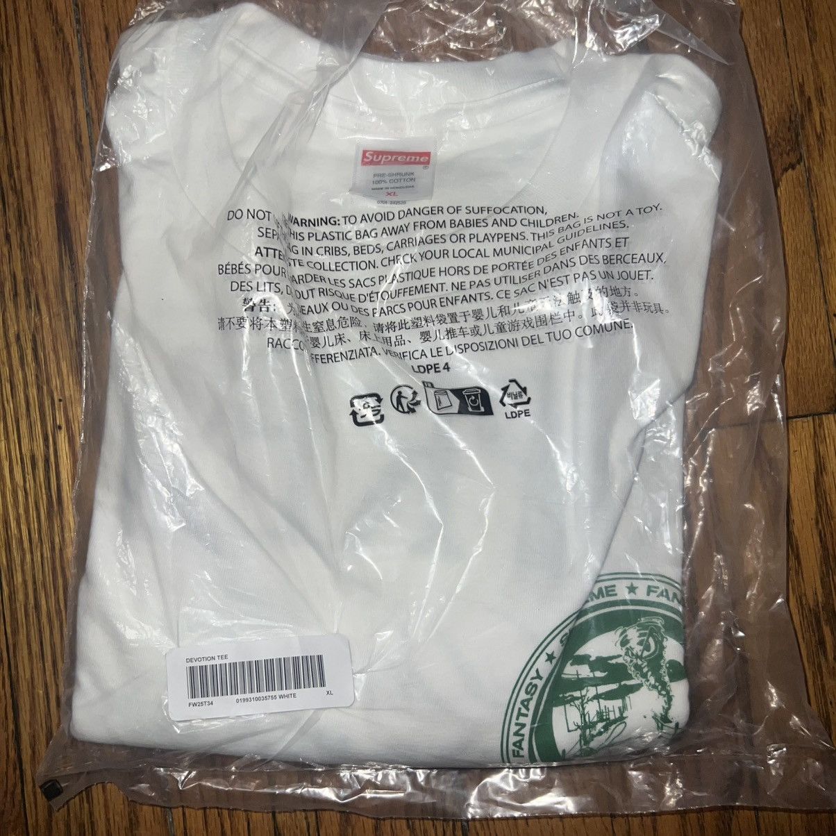 Supreme In-hand Supreme Devotion Tee White Size: XL Size US XL / EU 56 / 4 - 3 Thumbnail