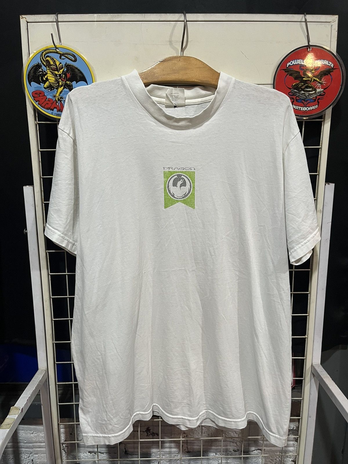 Vintage Dragon Skateboard Tee Center Logo 90s Size US L / EU 52-54 / 3 - 1 Thumbnail