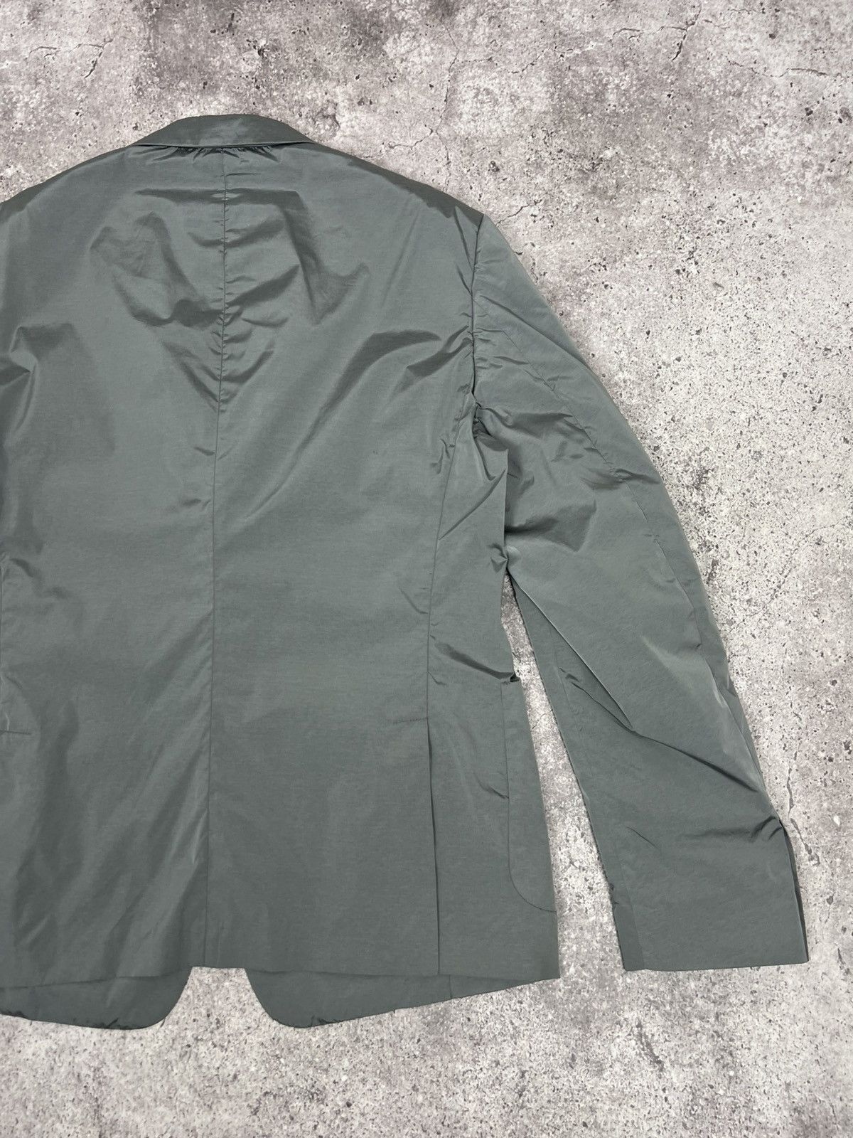 Prada Prada Men’s Nylon Blazer Jacket Sport Silver Size 54R - 16 Thumbnail