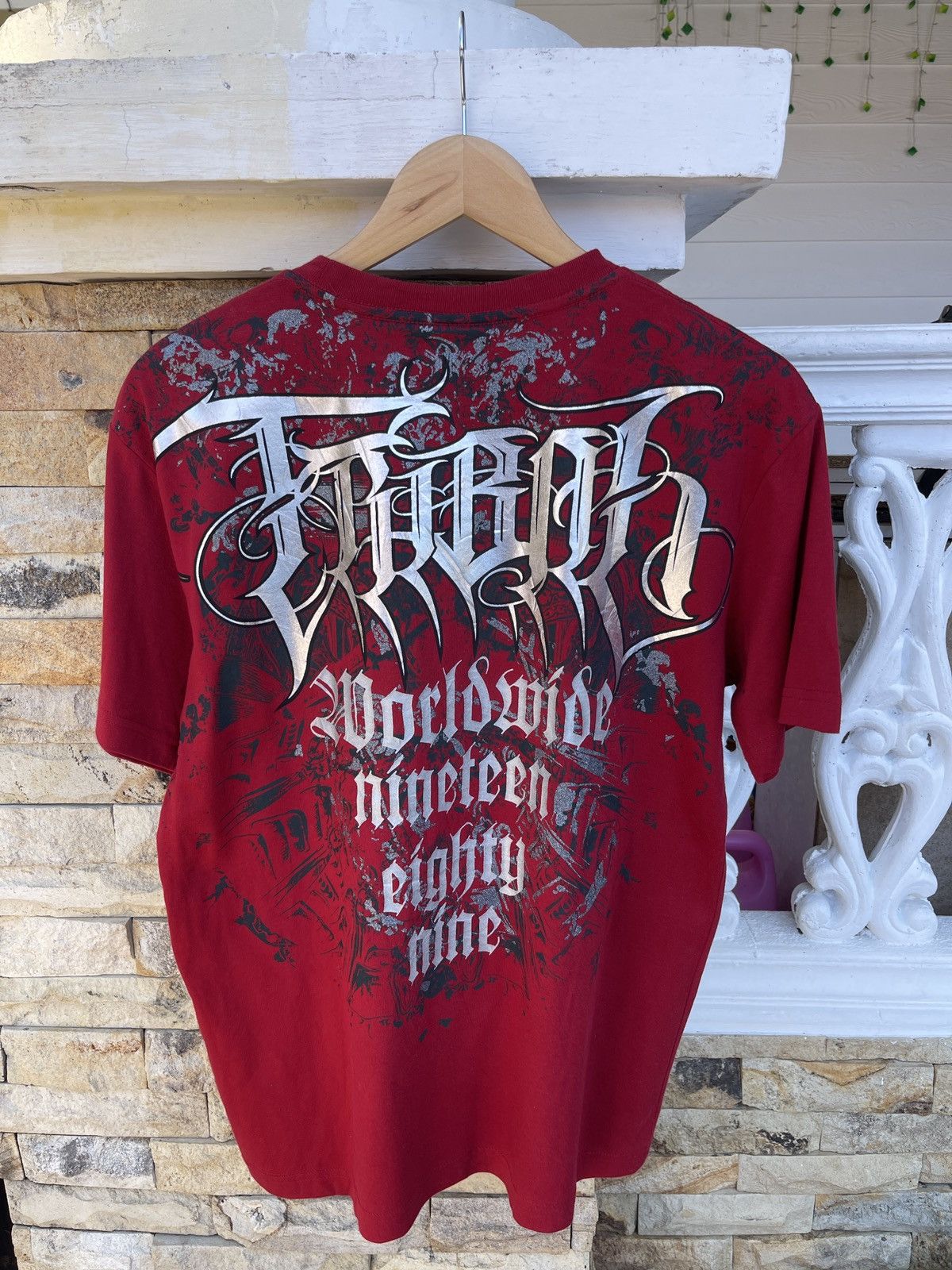 Affliction Last Drop🔥Rare🔥Japanese Tribal Seditionaries Punk T-Shirt Size US L / EU 52-54 / 3 - 2 Thumbnail