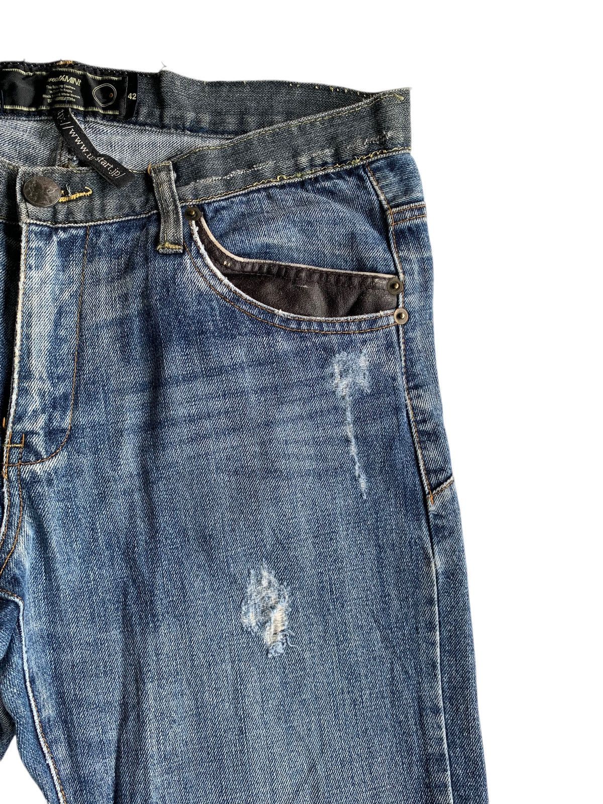 PPFM BreathMint Brthbeath Japanese Punk style Distressed Denim🎌☠️ Size US 34 / EU 50 - 10 Thumbnail