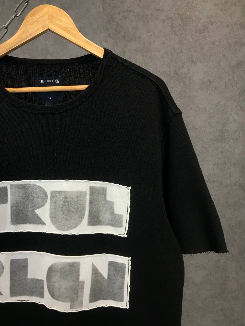 Japanese Brand × True Religion True Religion Japanese designer big logo distressed tee Size US XL / EU 56 / 4 - 2 Thumbnail