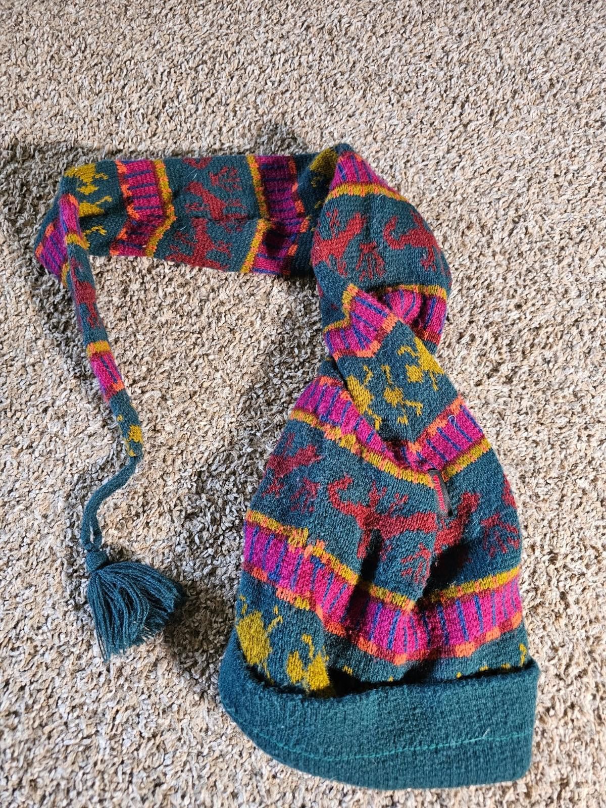 Designer wigwam extra long winter ski hat Size ONE SIZE - 1 Thumbnail