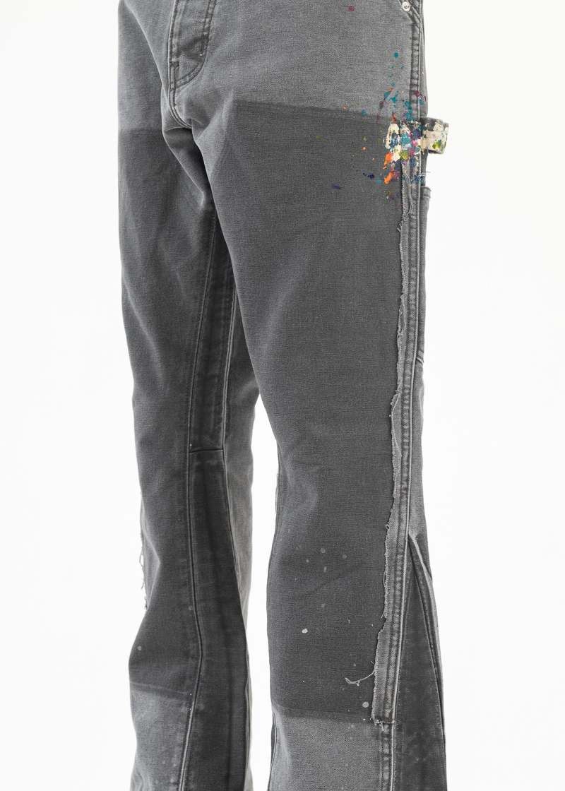 Gallery Dept. o1mle0226 La Flare Jeans in Charcoal Gray Size US 27 - 3 Thumbnail