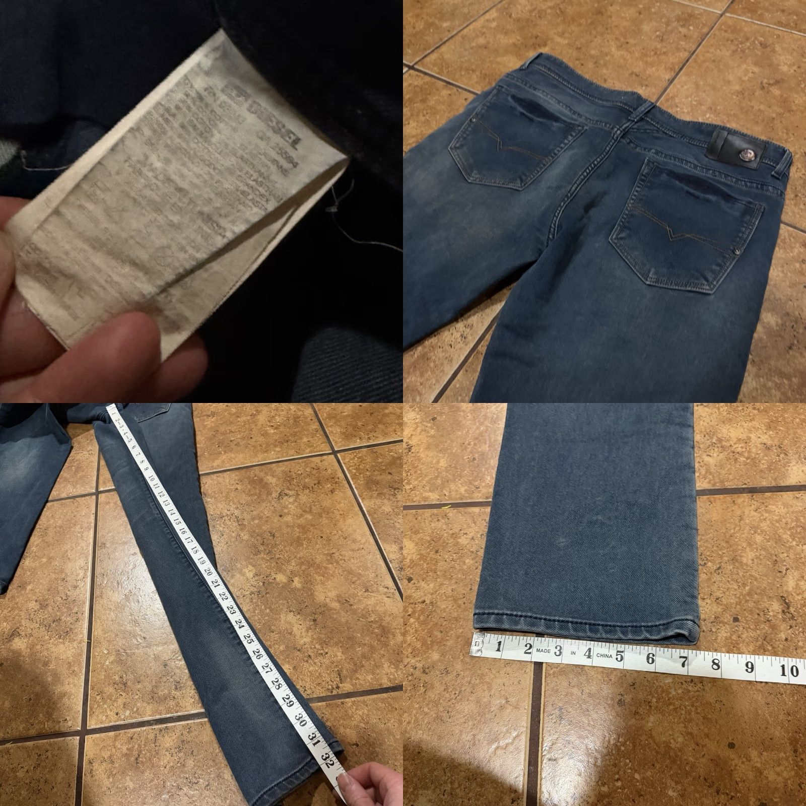 Diesel VINTAGE? No — Use Real Title: Diesel Larkee Jeans Mens W38 L34 Blue Regular Fit Straight Leg Denim Size US 38 / EU 54 - 8 Thumbnail