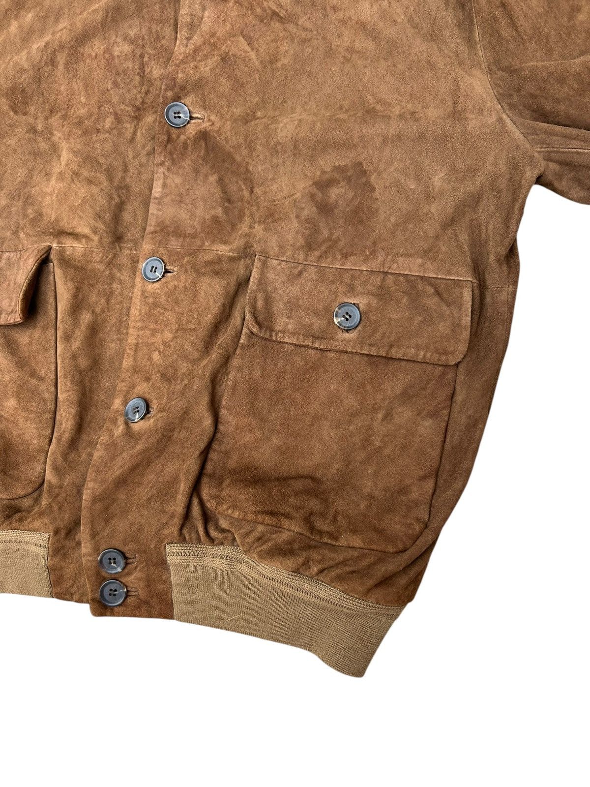Beams Plus Quttrocchi X Beams Stains Patina Suede Leather Jacket Size US M / EU 48-50 / 2 - 10 Thumbnail
