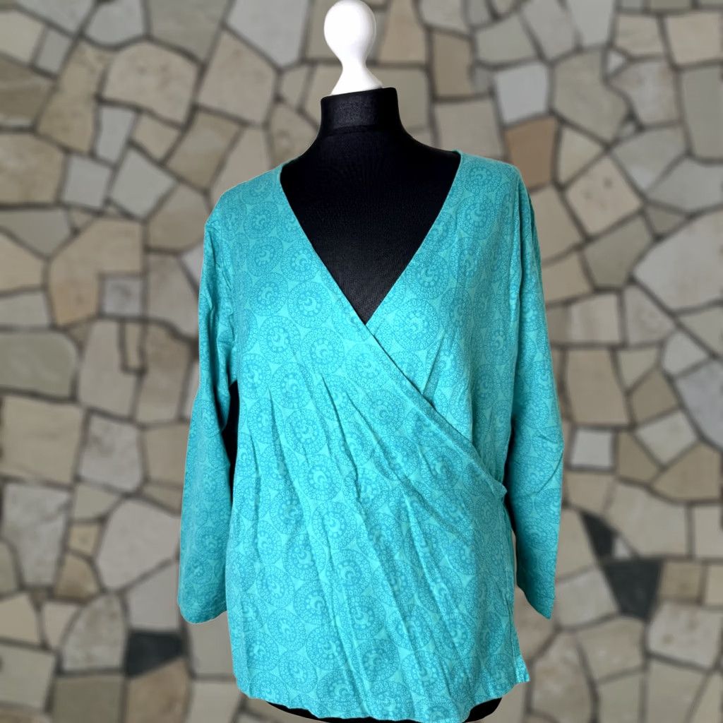 Marimekko marimekko womens XL blue long sleeve wrap shirt Size XL / US 12-14 / IT 48-50 - 1 Thumbnail
