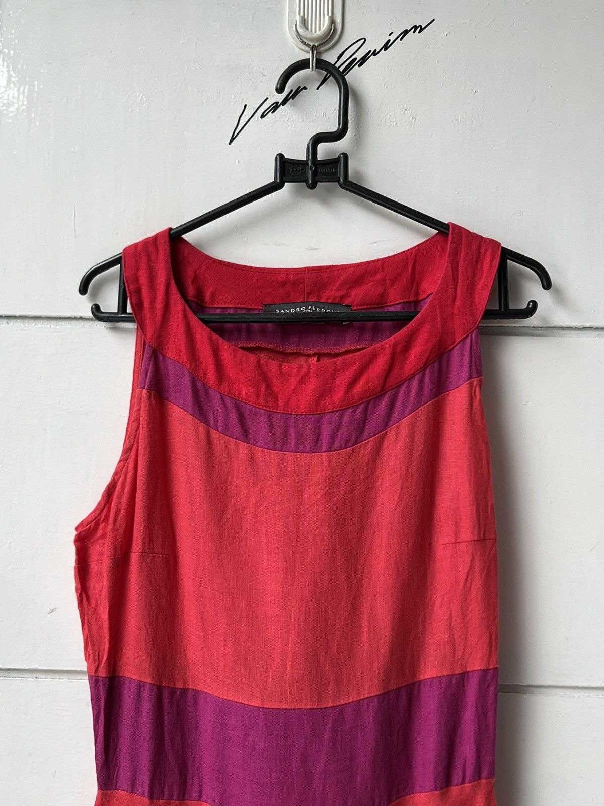 Sandro Sandro Ferrone Red Midi Dress Size XS / US 0-2 / IT 36-38 - 16 Thumbnail
