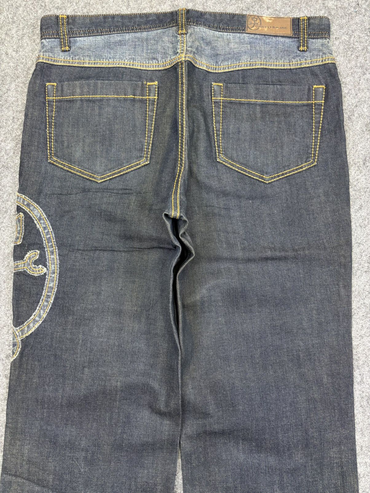 Jean Charles De Castelbajac Archival CASTELBAJAC Mammoth Patch Logo Stretchy Denim F889 Size US 34 / EU 50 - 7 Thumbnail