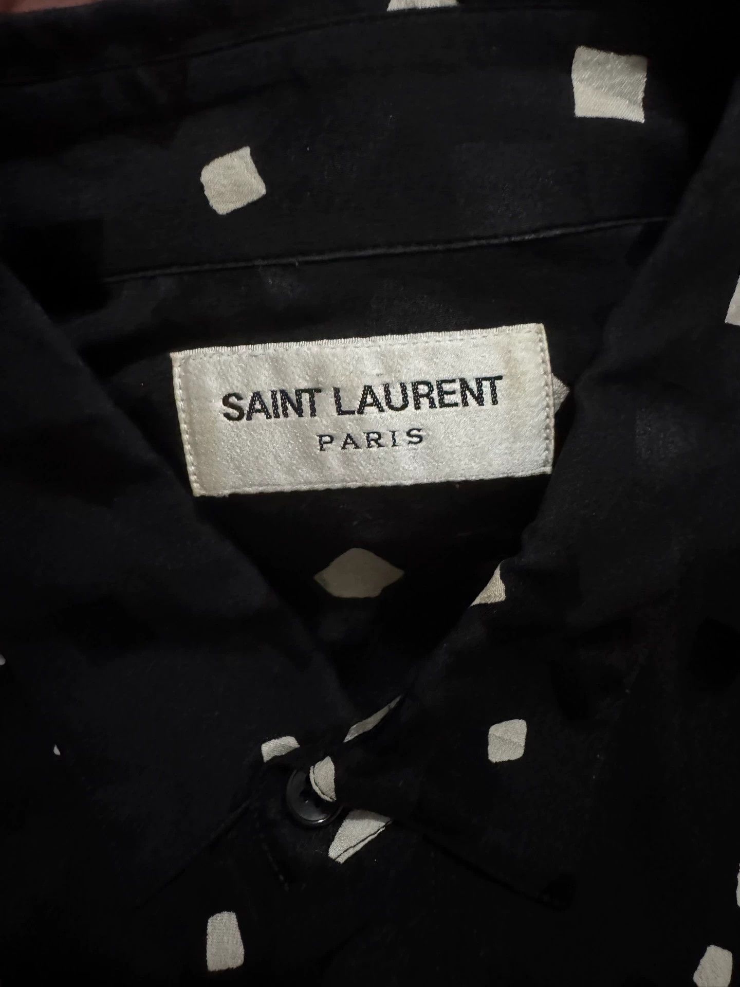 Saint Laurent Paris Authentic Saint Laurent SLP white checkered shirt Size US XL / EU 56 / 4 - 7 Thumbnail