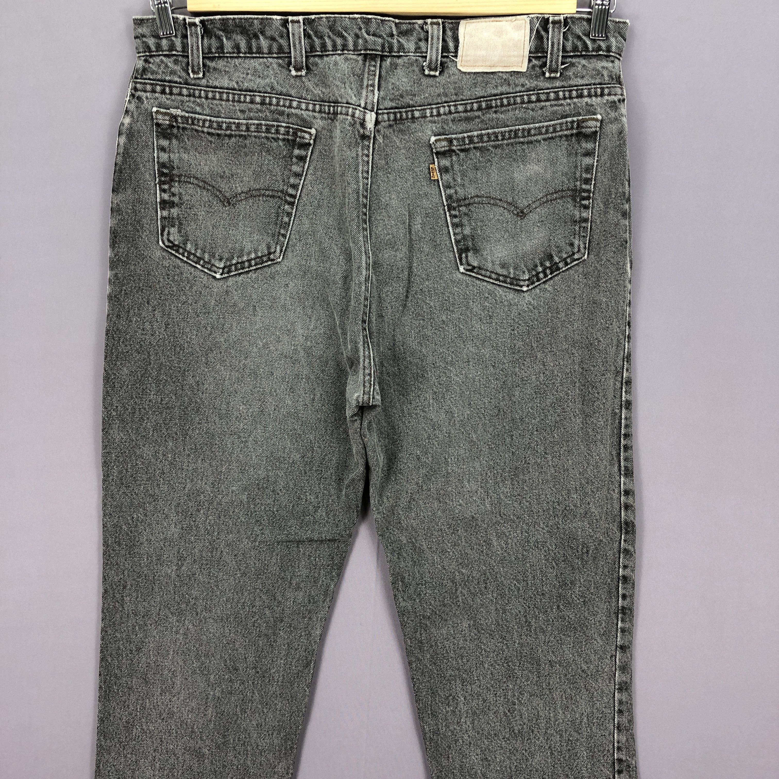 Levi's Vintage 90s Levis 550 Ash Gray Baggy Jeans Levis Black Denim Size US 40 / EU 56 - 4 Thumbnail
