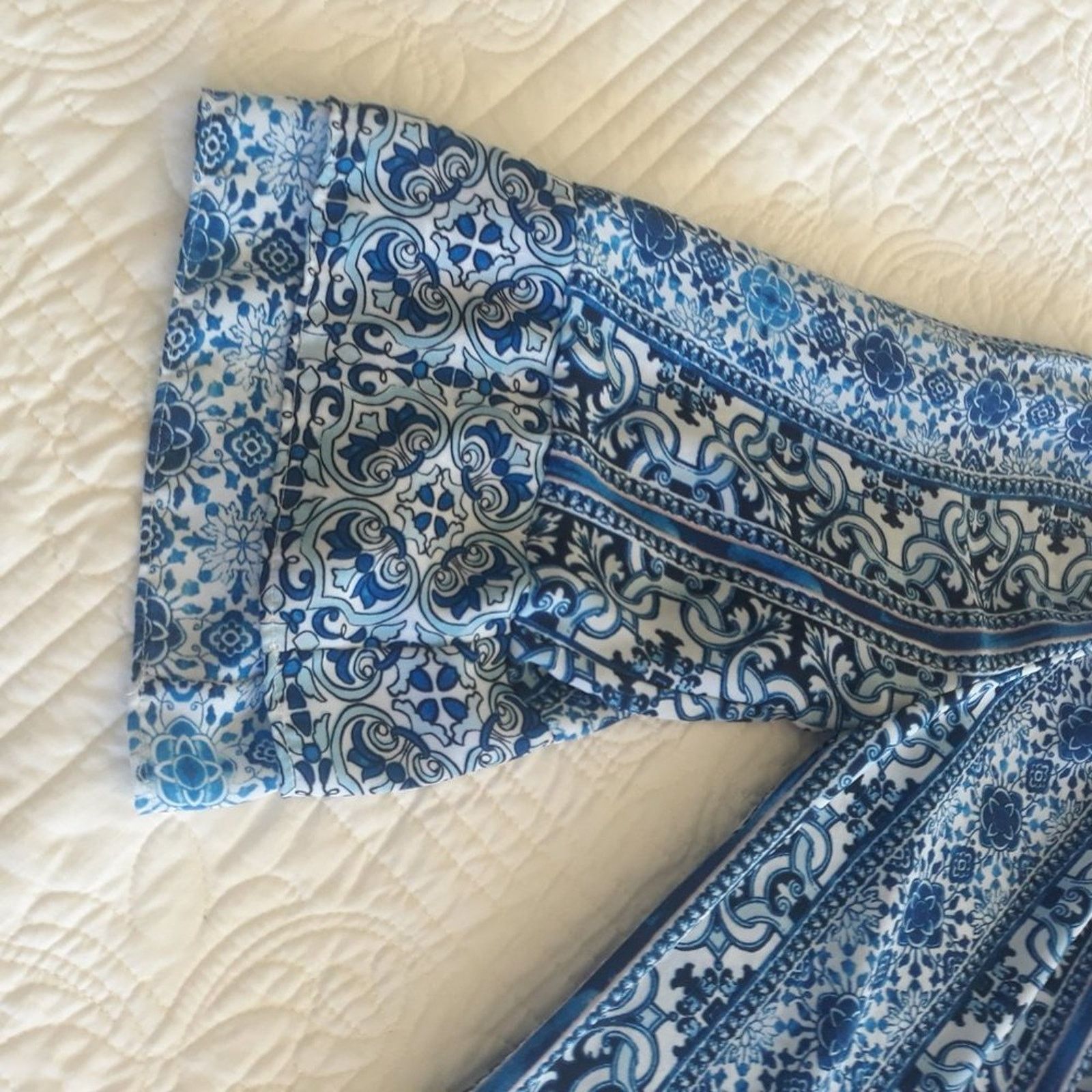 Other * New Directions Blue Suzani Print Peasant Boho Top SZ S Size S / US 4 / IT 40 - 7 Thumbnail