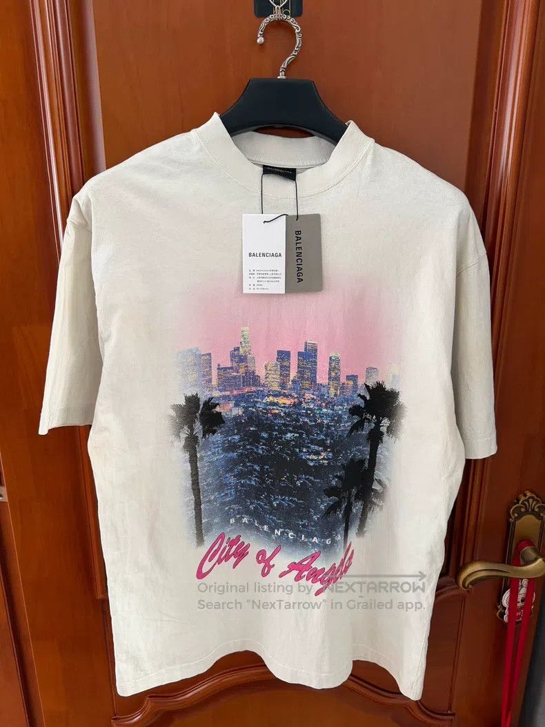 Balenciaga Balenciaga City of Angels Los Angeles Night View Short Sle Size US XXS / EU 40 - 1 Thumbnail