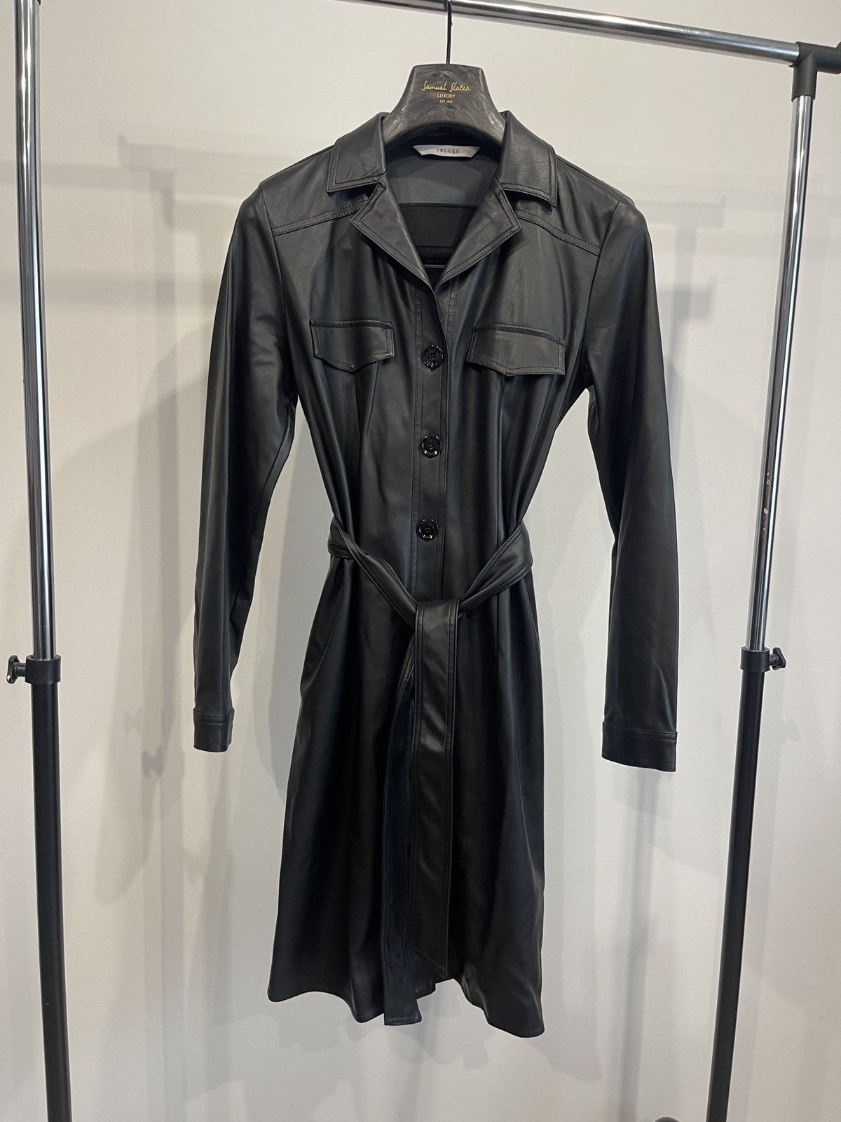Max Mara Iblues max mara Istrice dress made of black faux leather 42 Size M / US 6-8 / IT 42-44 - 6 Thumbnail