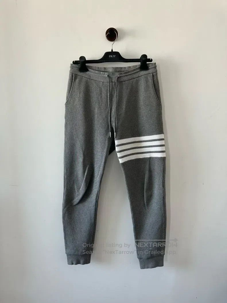 Thom Browne Thom Browne size 1 Grey Waffle Sweatpants Size US 27 - 1 Thumbnail