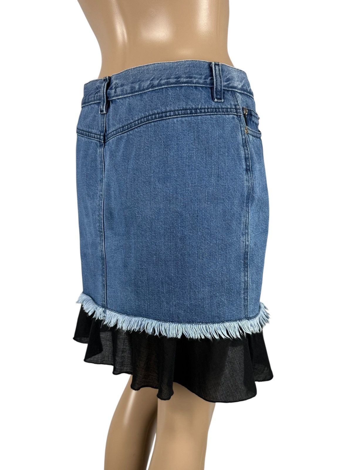 Moschino Moschino Jeans Vintage Mini Denim Skirt size IT44 US10 Size 30" / US 8 / IT 44 - 7 Thumbnail