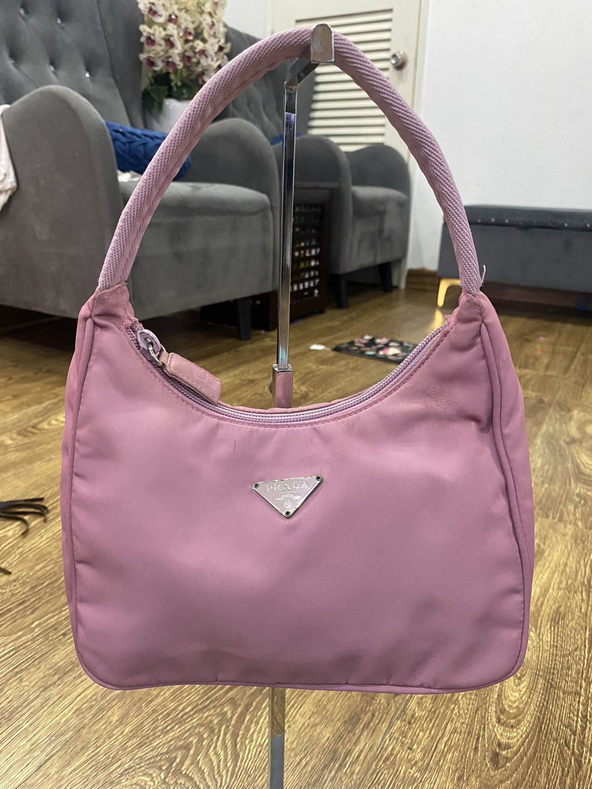 Prada Authentic Prada Tessuto Nyalon Hobo Shoulder Bag Size ONE SIZE - 1 Thumbnail