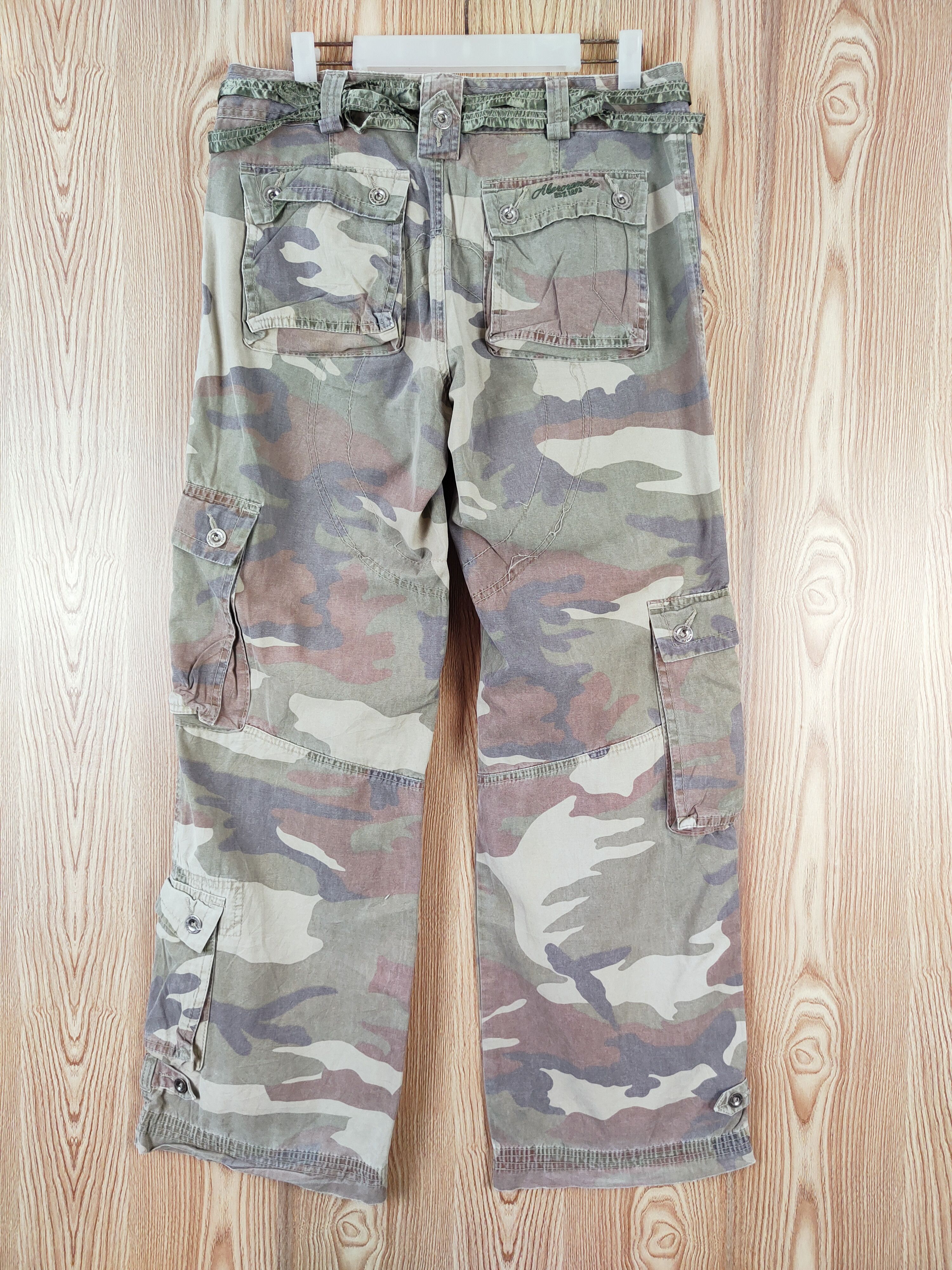 Abercrombie & Fitch Abercrombie Camouflage Multipocket Cargo Pants #W397 Size 27" / US 4 / IT 40 - 7 Thumbnail